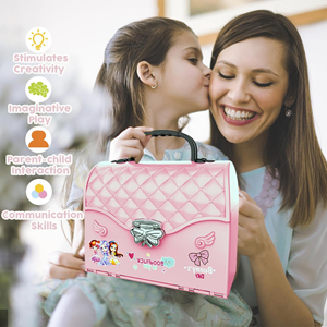 ست اسباب بازی خانه عروسکی 2 در 1 مدل کیف ویلایی 2in1 Portable Dollhouse Toy Playset with Carry Handle _اسباب بازی